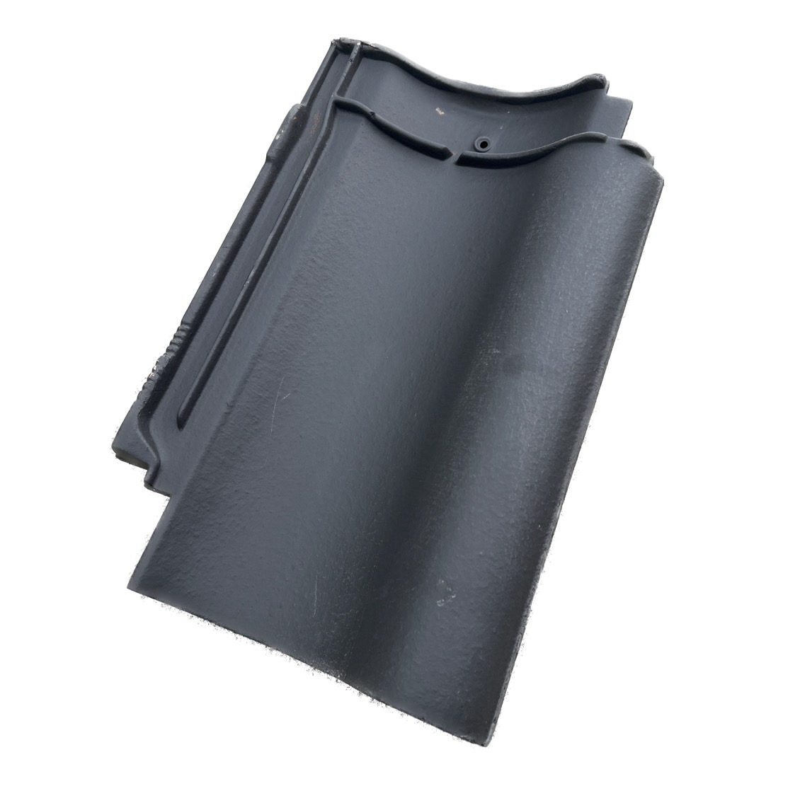 Holle dakpan met sluiting - zwart -